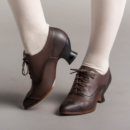 Londoner Women's Edwardian Oxfords (Brown) American Duchess