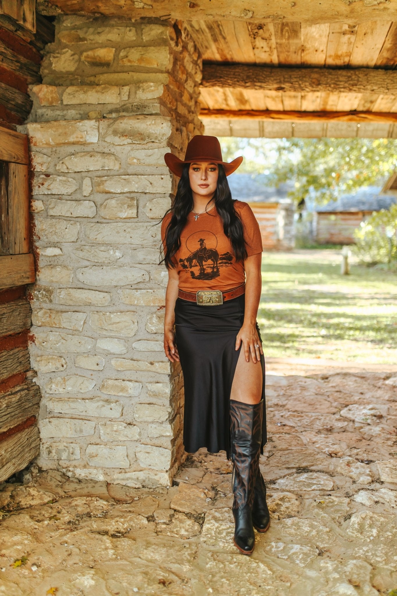 Lone Cowgirl Rider Graphic Tee Wild Junkie