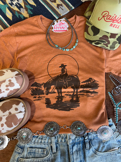 Lone Cowgirl Rider Graphic Tee Wild Junkie