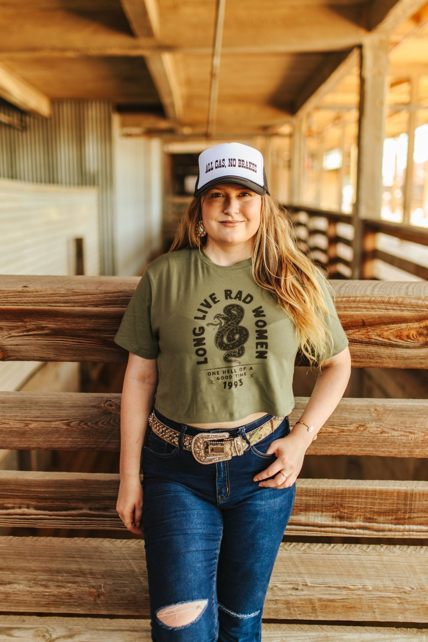 Long Live Rad Women Boxy Crop Graphic Tee Wild Junkie