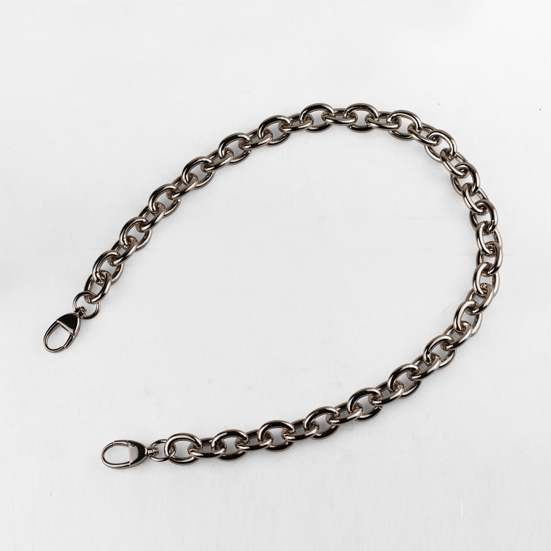 Chunky Loop Nickel Finish Chain Strap Urban-Equestrian