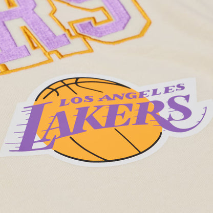 Mitchell & Ness Lakers Long Sleeve - Cream Denim Exchange