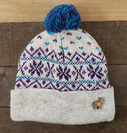 LOVE Alpaca Hat and Lapel Pin Purely Alpaca