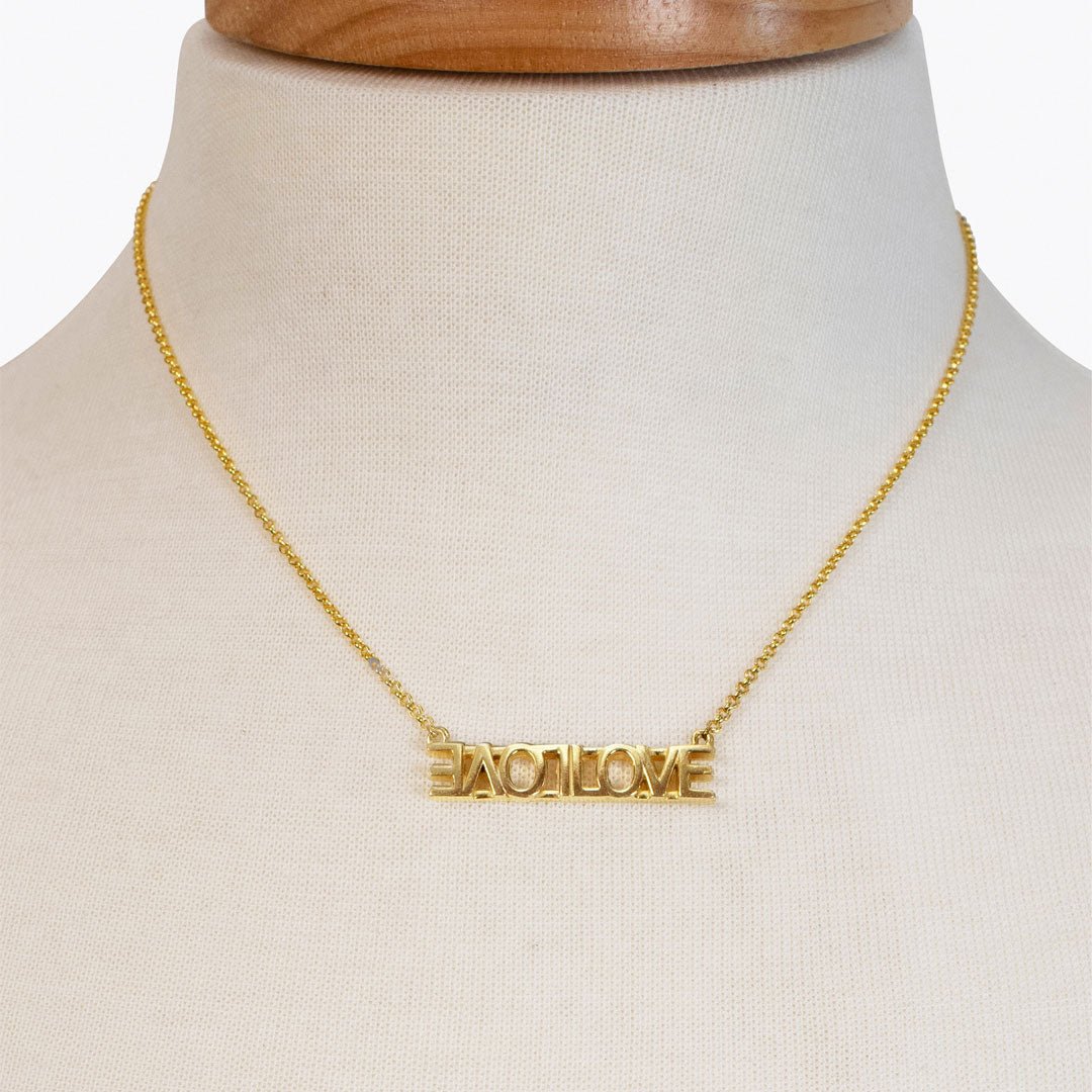 Love - Horseshoe Coin Pendant in Gold Urban-Equestrian