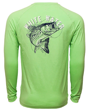 Bass Graphic Performance Tee White Water Life