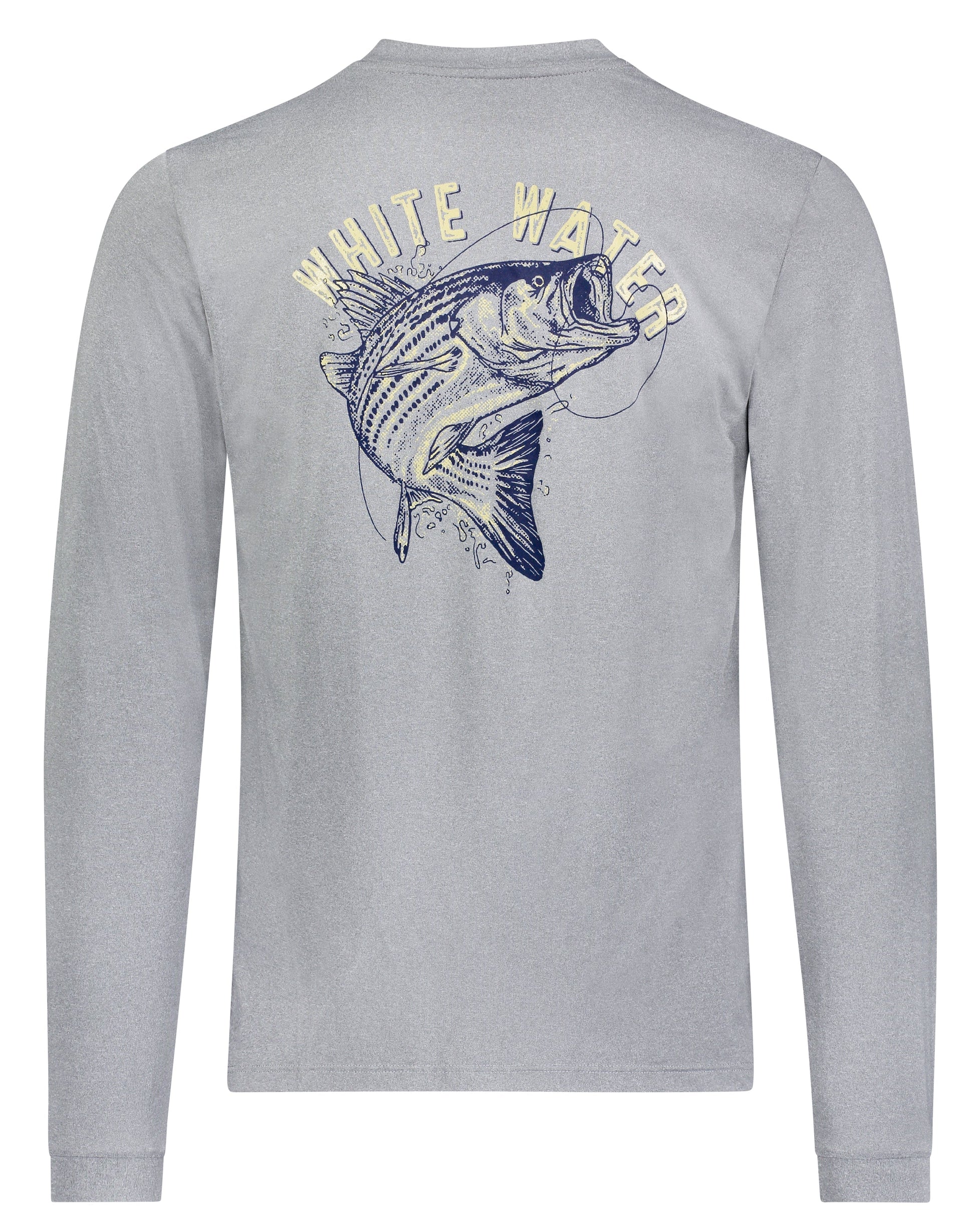 Bass Graphic Performance Tee White Water Life