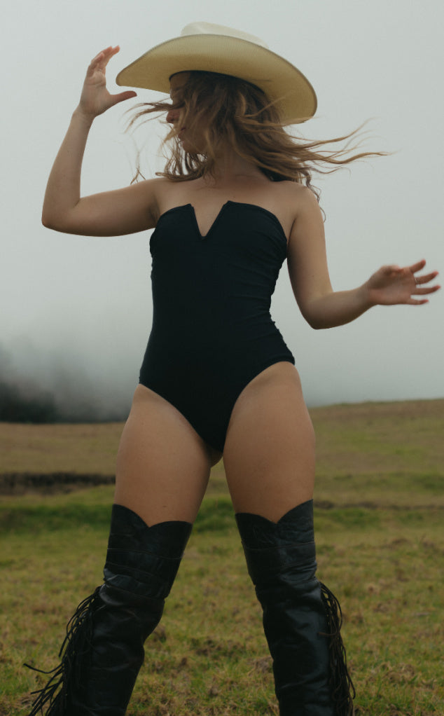 Cape Cod V Cut One Piece Swimsuit Forever Young Swimwear
