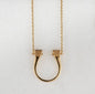 Lucky Nail - Horseshoe Nail Equestrian Necklace in Gold Urban-Equestrian