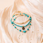 Luminous Glow - The Turquoise and Pearl Anklets of Love Conscious Items