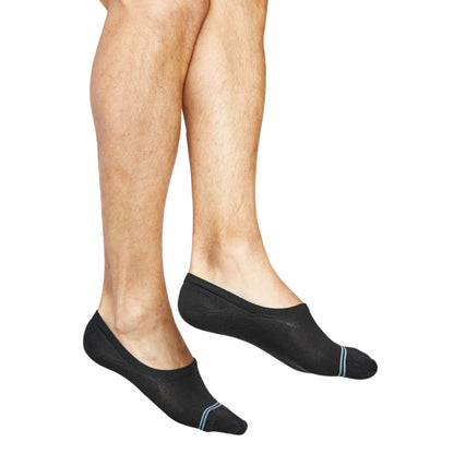 Luna Black No Show Socks - 6-Pack DeadSoxy