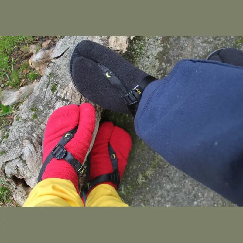 Polar Feet Fleece Tabi Socks - Black Polar Feet® LLC