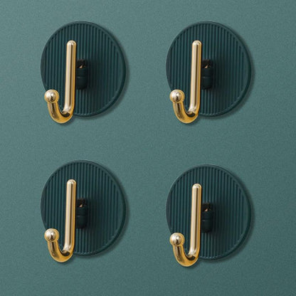 Luxury Wall Hooks Without Punching Self-Adhesive Suitable for Kitchen and Bathroom key Holder Seamless Hooks Behind The Door Wall Mounted Coat Rack Plastic Hook Home Decorative Small Hooks for Hanging Hat Coats Towel Jacket Stevvex