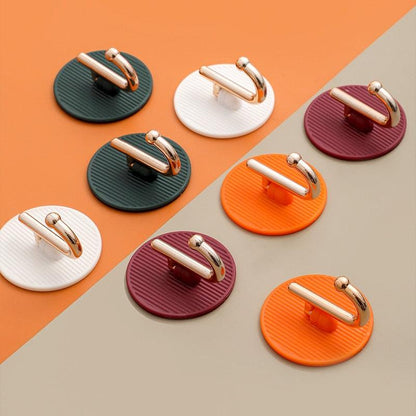Luxury Wall Hooks Without Punching Self-Adhesive Suitable for Kitchen and Bathroom key Holder Seamless Hooks Behind The Door Wall Mounted Coat Rack Plastic Hook Home Decorative Small Hooks for Hanging Hat Coats Towel Jacket Stevvex