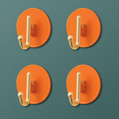 Luxury Wall Hooks Without Punching Self-Adhesive Suitable for Kitchen and Bathroom key Holder Seamless Hooks Behind The Door Wall Mounted Coat Rack Plastic Hook Home Decorative Small Hooks for Hanging Hat Coats Towel Jacket Stevvex