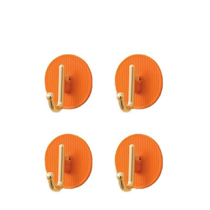 Luxury Wall Hooks Without Punching Self-Adhesive Suitable for Kitchen and Bathroom key Holder Seamless Hooks Behind The Door Wall Mounted Coat Rack Plastic Hook Home Decorative Small Hooks for Hanging Hat Coats Towel Jacket Stevvex