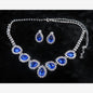 Colorful Bridal Jewelry Set with Necklace and Earrings
