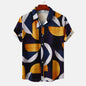 Men's Floral Print Short Sleeve Beach Shirt