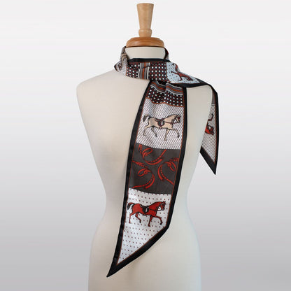 Madrigal - EQ & GEO Multi-Color Equestrian Scarf in Grey Urban-Equestrian