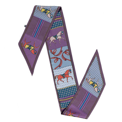 Madrigal - EQ & GEO Multi-Color Equestrian Scarf in Purple Urban-Equestrian