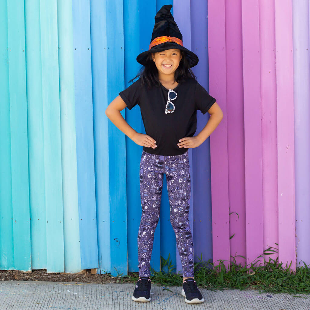 "Witchful Thinking" Magic Leggings with Pockets Princess Awesome & Boy Wonder