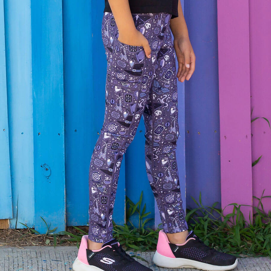 "Witchful Thinking" Magic Leggings with Pockets Princess Awesome & Boy Wonder