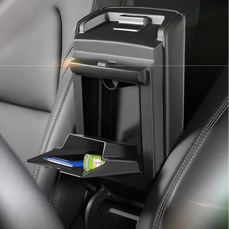 Magnetic Hidden Center Console Organizer for Model Y Juniper / Model 3 Highland Tesery Official Store