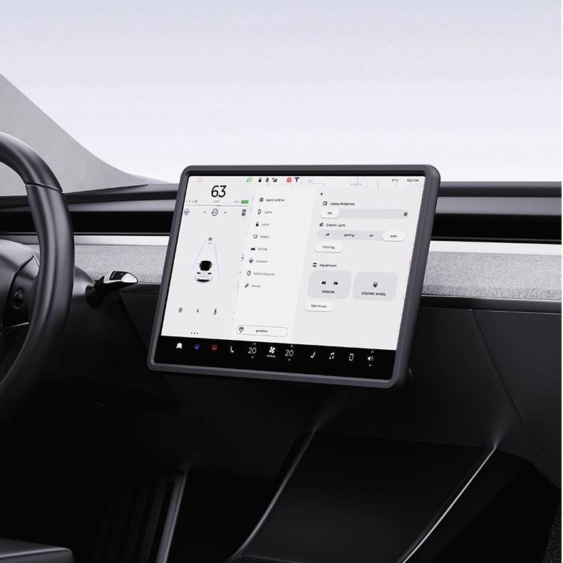 Magnetic Silicone Center Screen Frame for Model Y Juniper & Model 3 Highland Tesery Official Store