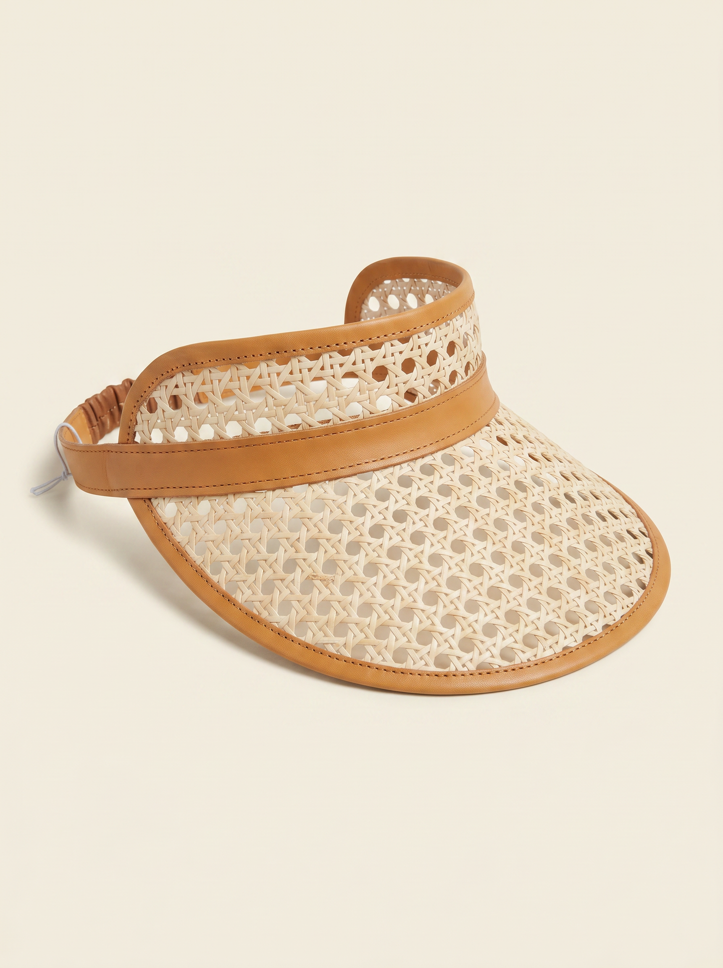 Sumi Leather and Cane Rattan Visor Village Thrive