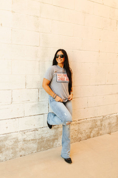 Make America Cowboy Again Banner Graphic Tee Wild Junkie