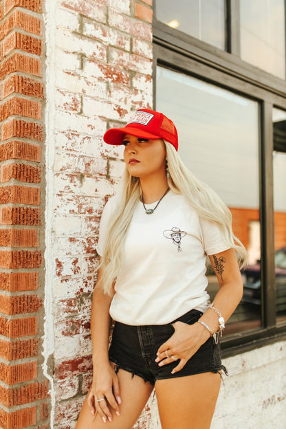 Make America Cowboy Again Banner Trucker Hat Wild Junkie