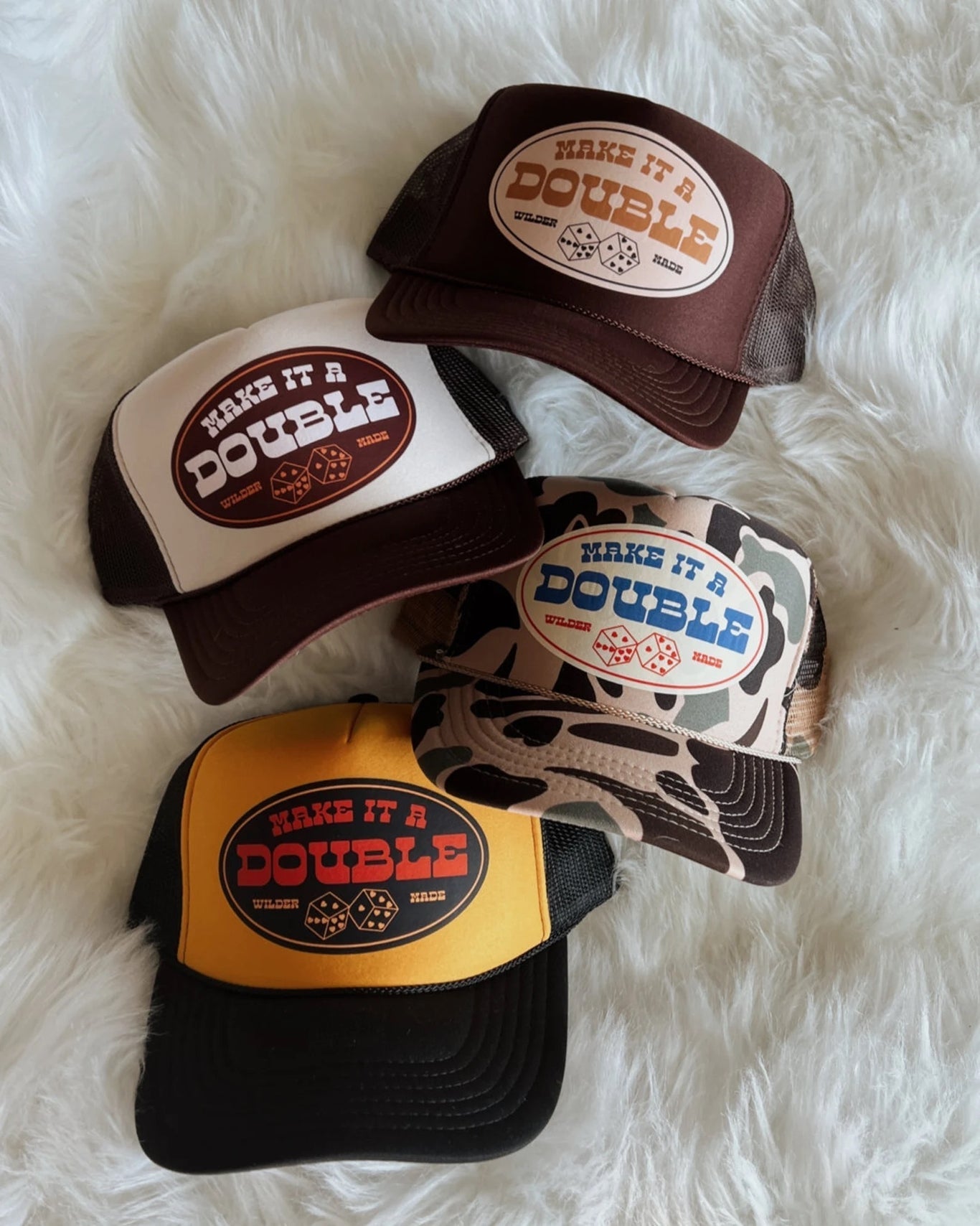 Make It A Double Camo Trucker Hat Wild Junkie