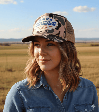 Make It A Double Camo Trucker Hat Wild Junkie