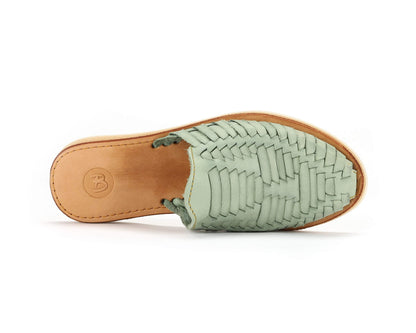 Marbella Huarache Slip-On Teal Bottomless Co.