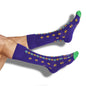 Mardi Gras - Mini Fleur-de-lis Dress Socks DeadSoxy