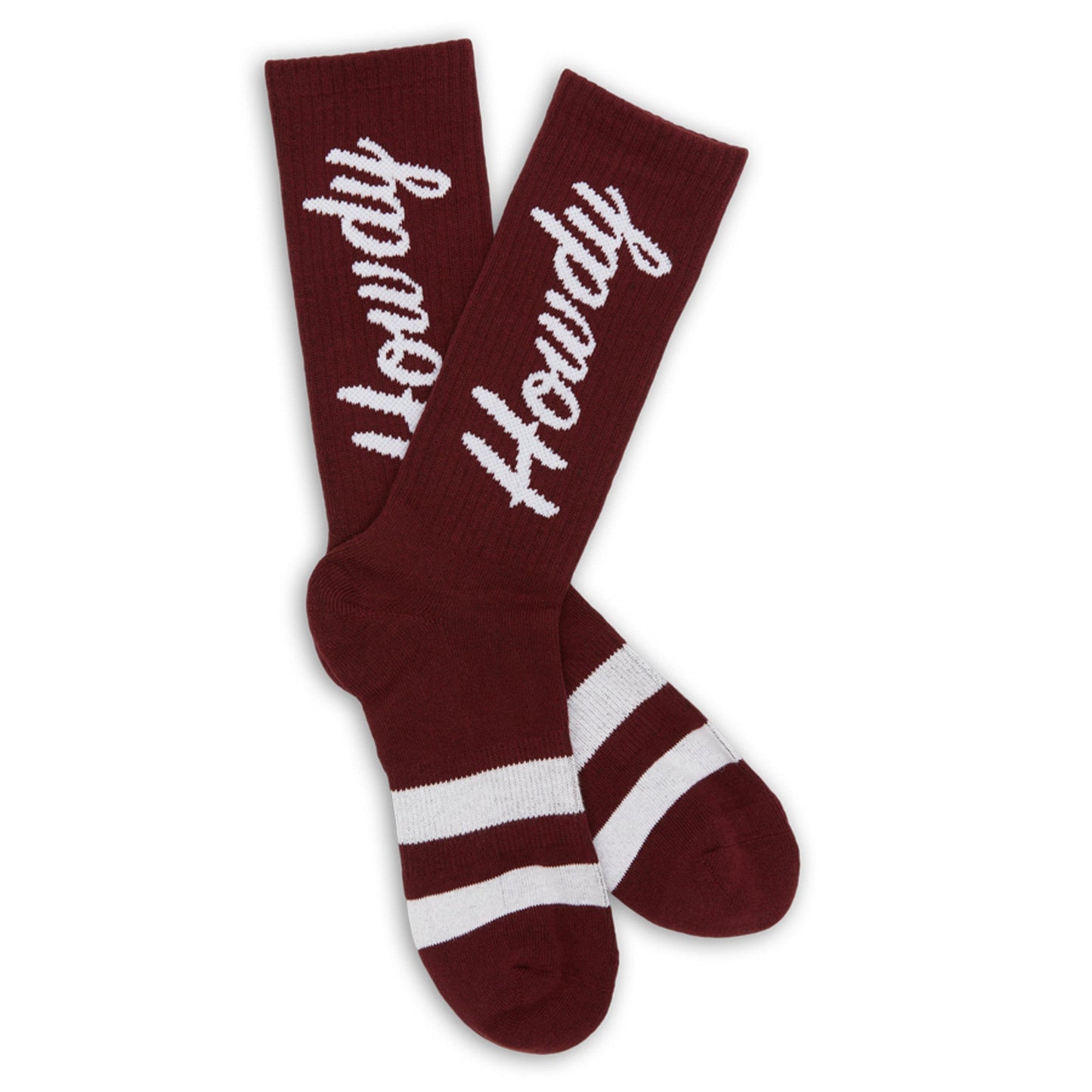 Maroon Howdy Casual Socks DeadSoxy
