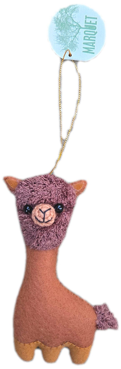 Alpaca Puff Plush Ornaments Purely Alpaca