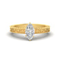 Marquise Cut Celtic Engraved Solitaire Engagement Ring Fascinating Diamonds