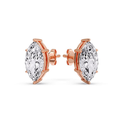 Marquise Diamond 6 Prong Stud Earrings Fascinating Diamonds