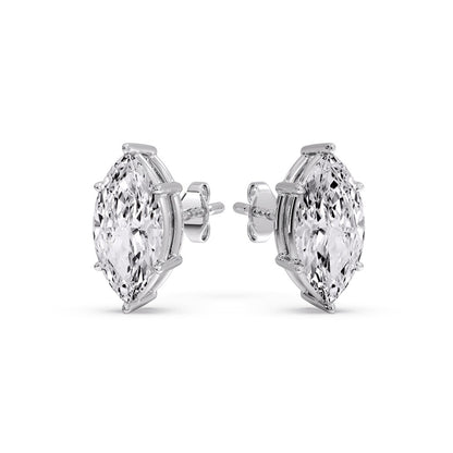 Marquise Diamond 6 Prong Stud Earrings Fascinating Diamonds