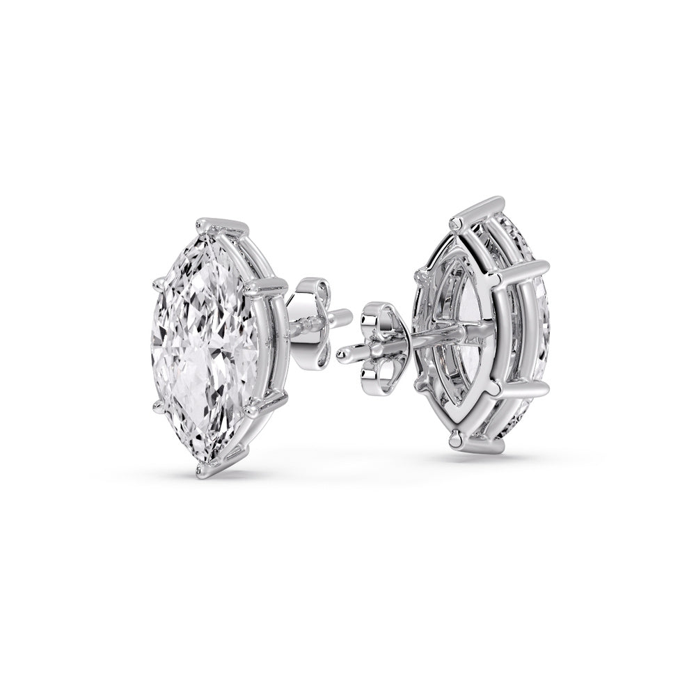 Marquise Diamond 6 Prong Stud Earrings Fascinating Diamonds