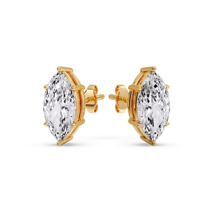 Marquise Diamond 6 Prong Stud Earrings Fascinating Diamonds