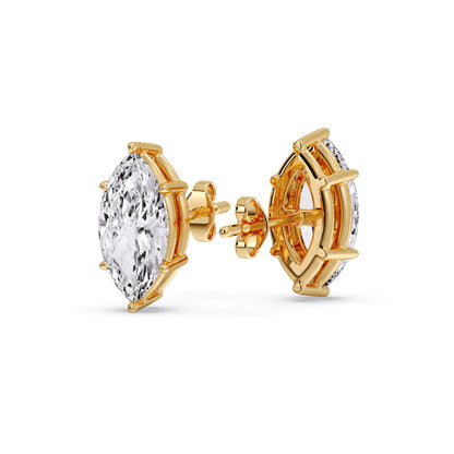 Marquise Diamond 6 Prong Stud Earrings Fascinating Diamonds