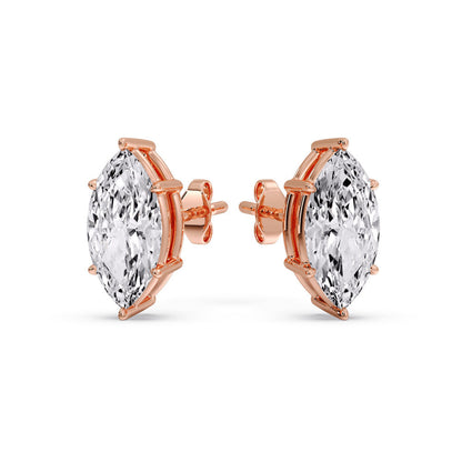 Marquise Diamond 6 Prong Stud Earrings Fascinating Diamonds