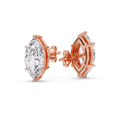 Marquise Diamond 6 Prong Stud Earrings Fascinating Diamonds