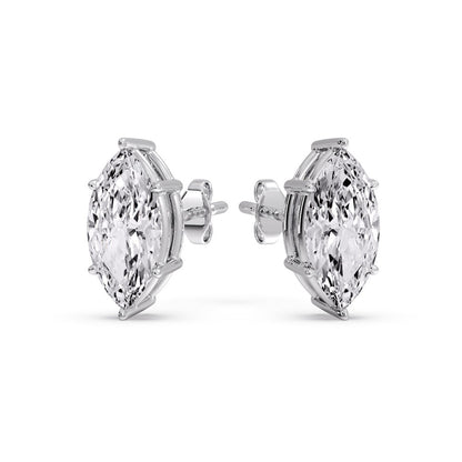 Marquise Diamond 6 Prong Stud Earrings Fascinating Diamonds