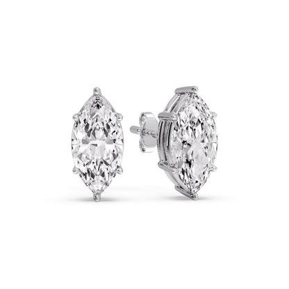 Marquise Diamond 6 Prong Stud Earrings Fascinating Diamonds