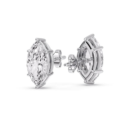 Marquise Diamond 6 Prong Stud Earrings Fascinating Diamonds