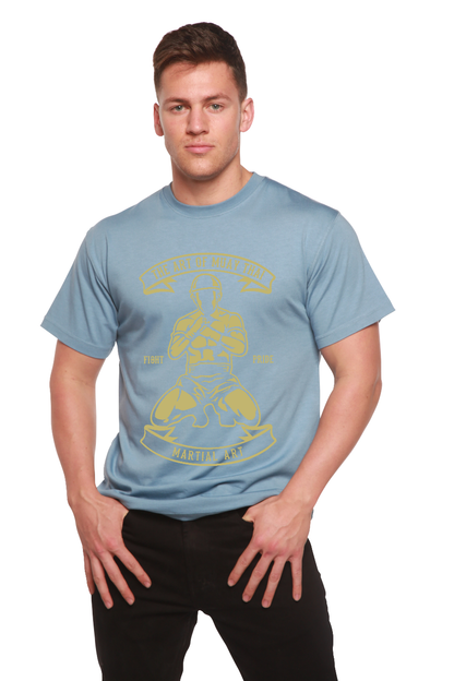 Martial Art Men's Bamboo Viscose/Organic Cotton Short Sleeve Graphic T-Shirt Spun Bamboo