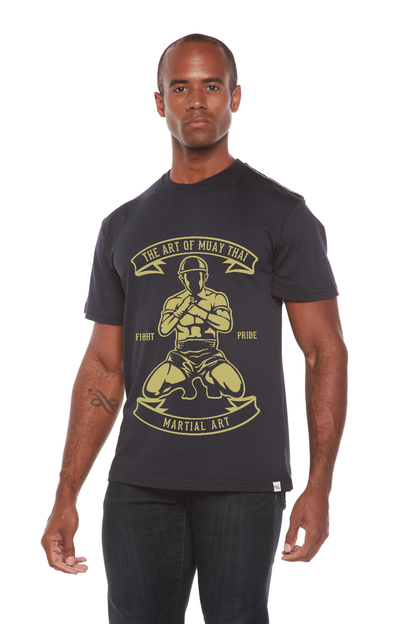 Martial Art Men's Bamboo Viscose/Organic Cotton Short Sleeve Graphic T-Shirt Spun Bamboo