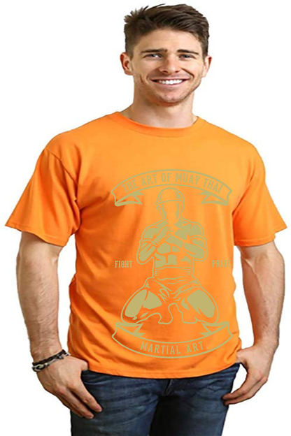 Martial Art Men's Bamboo Viscose/Organic Cotton Short Sleeve Graphic T-Shirt Spun Bamboo